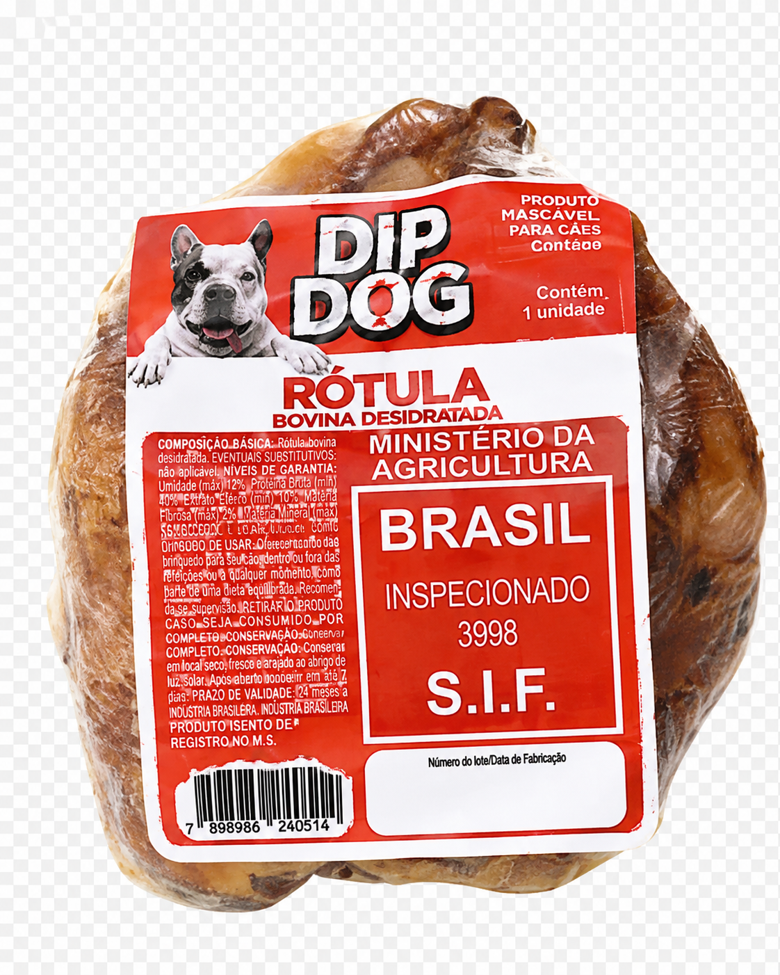 Kit 5 Rótulas Bovinas Desidratadas Patamix